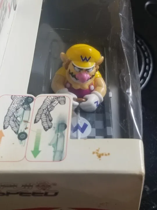 NEW Nintendo Mario Kart Wario Pull Race Car image indicator(2)