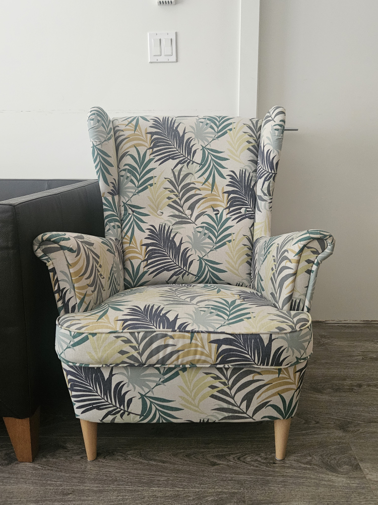 Leaf Patterned Armchair and Ottoman - photo 2