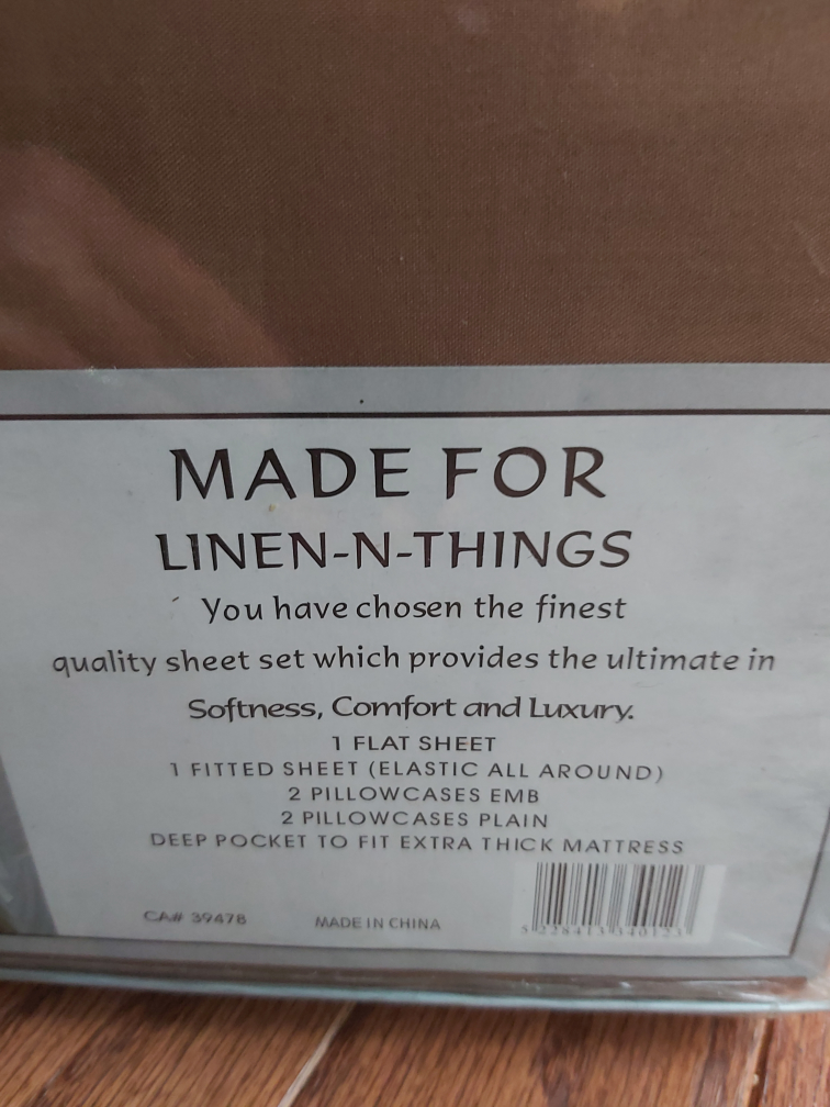 Linen-N-Things Queen Sheet Set - New in Box