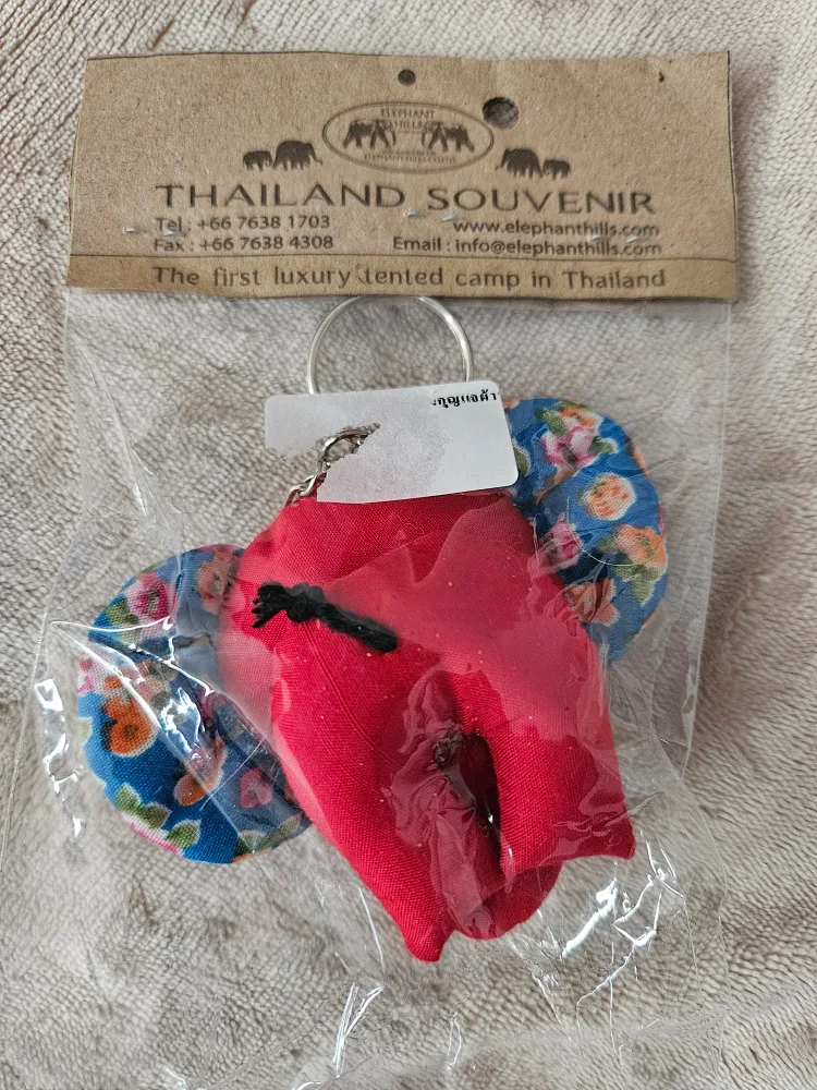 Elephant Hills Thailand Souvenir Keychain - New, sealed image indicator(2)