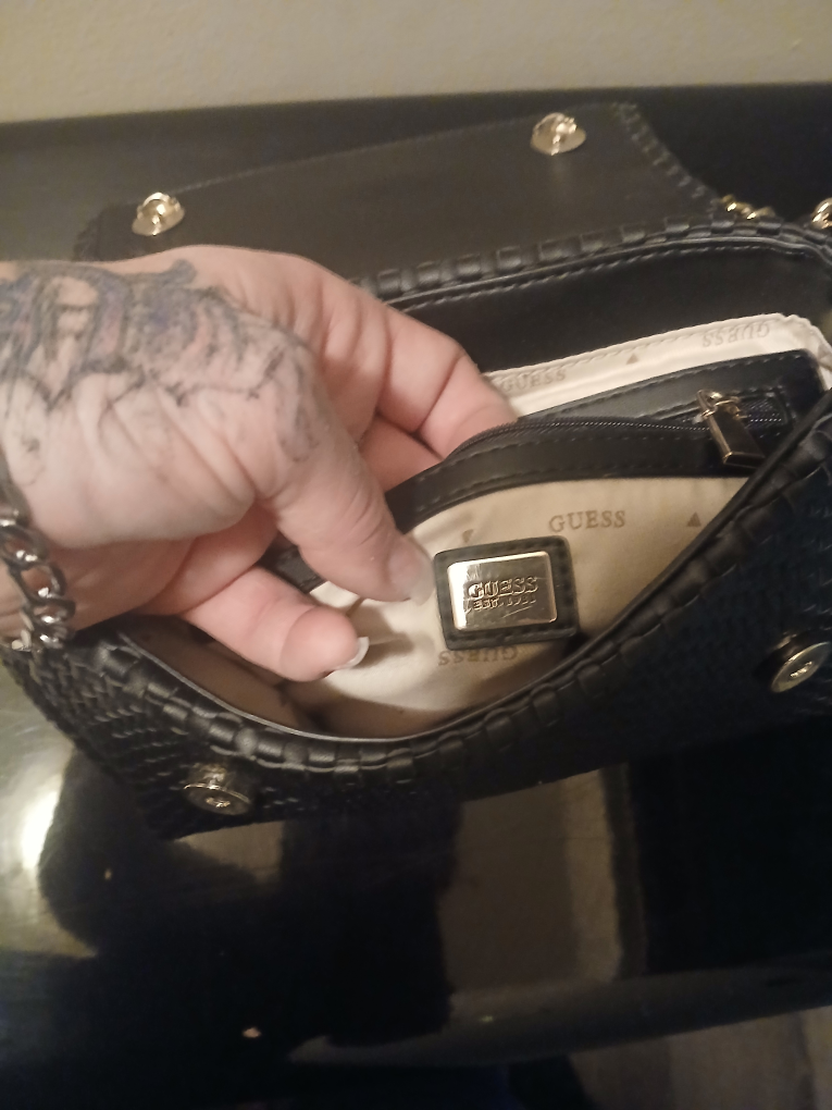Guess Black Woven Crossbody Bag - photo 3