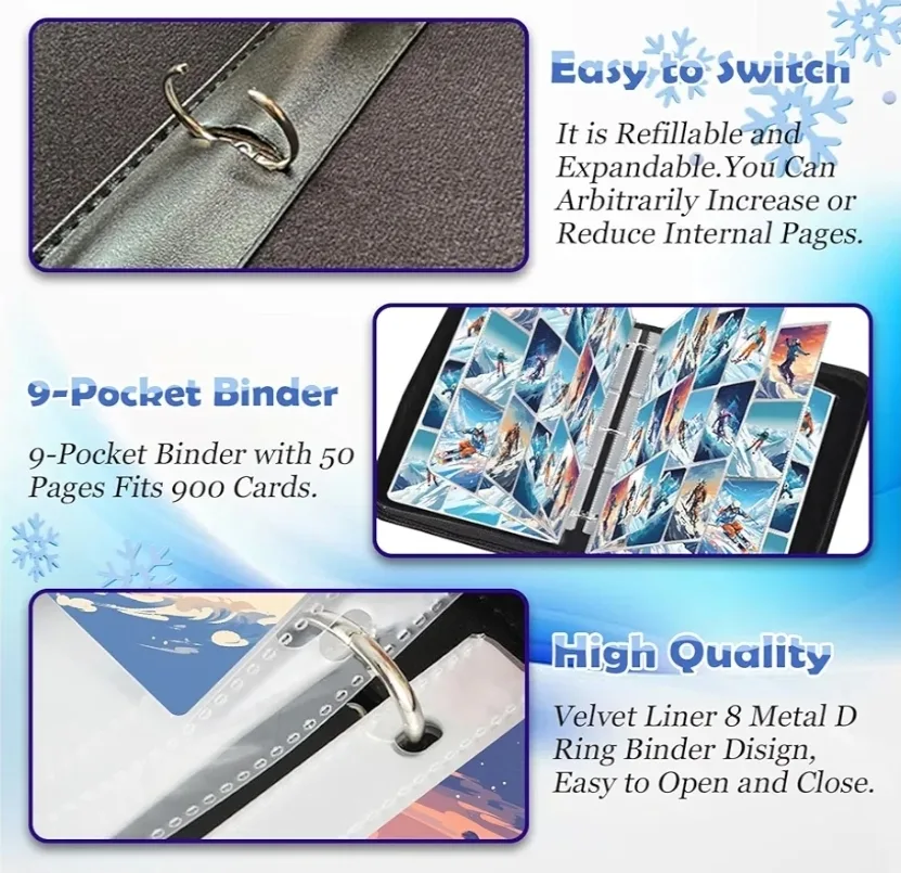 9-Pocket Hockey Card Binder - Holds 900 Cards image indicator(3)