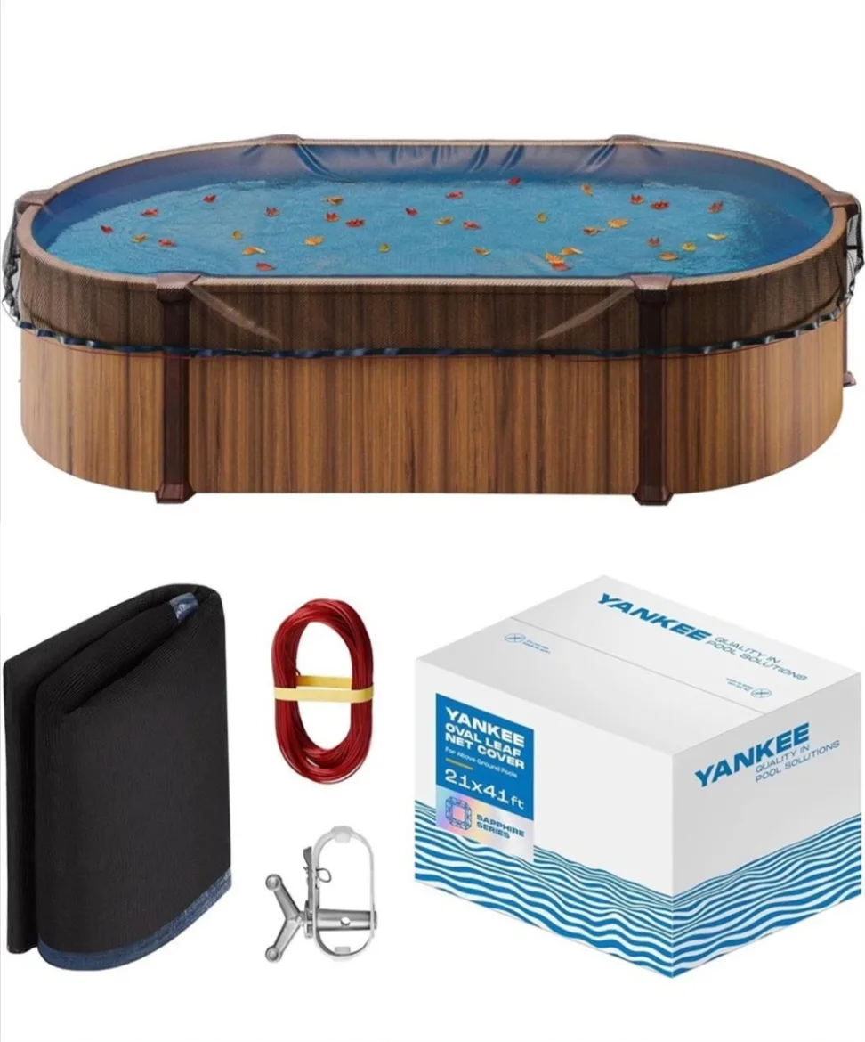 21ft X 41ft leaf net pool cover (New in box) thumbnail
