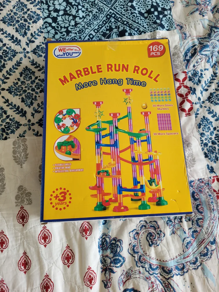 Marble Run Roll Toy Set 169 pcs