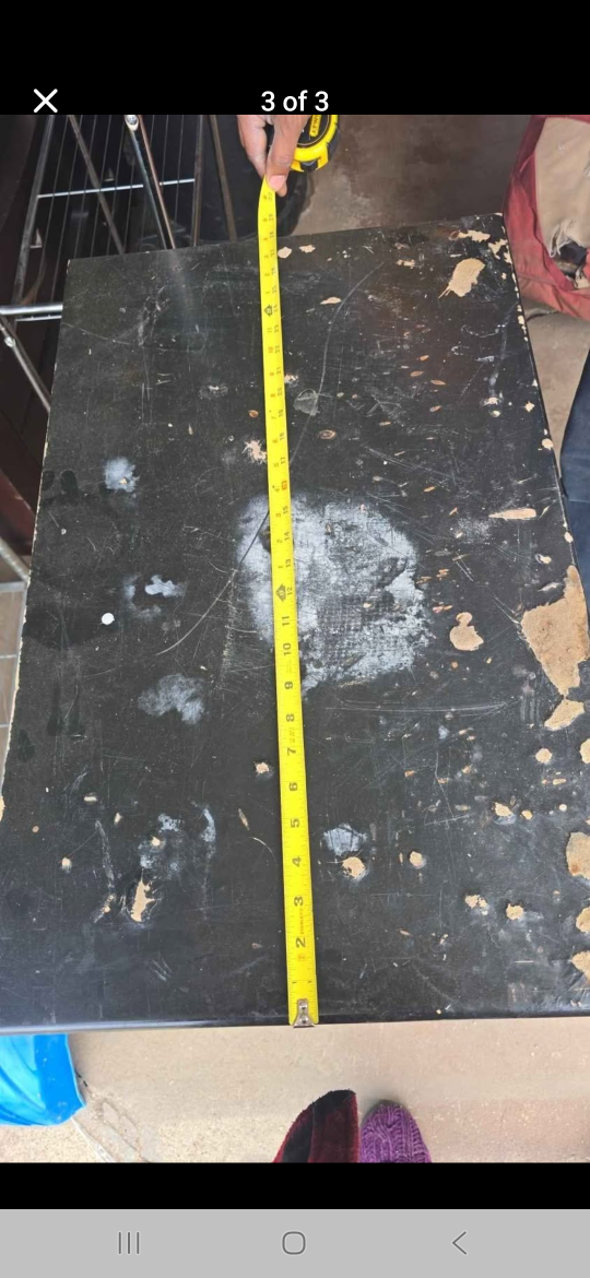 Black Side Table with Storage - photo 3