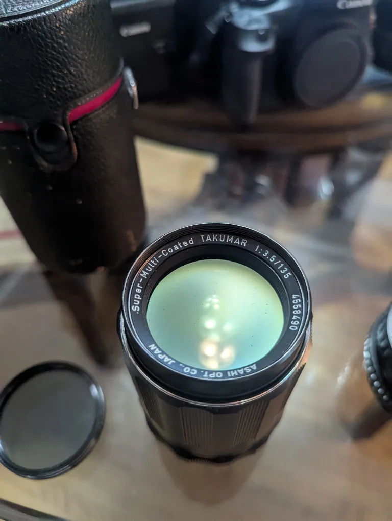ASAHI PENTAX Super Takumar 135mm f/3.5 Len (LIKE NEW) image indicator(5)