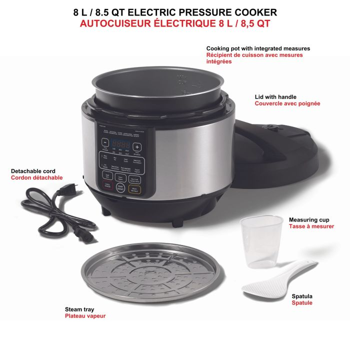 Starfrit 8L Electric Pressure Cooker - Like New! - photo 5