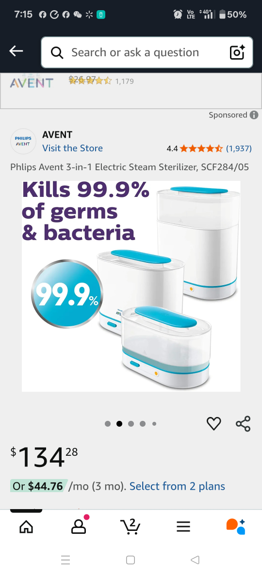 Philips Avent 3-in-1 Electric Steam Sterilizer