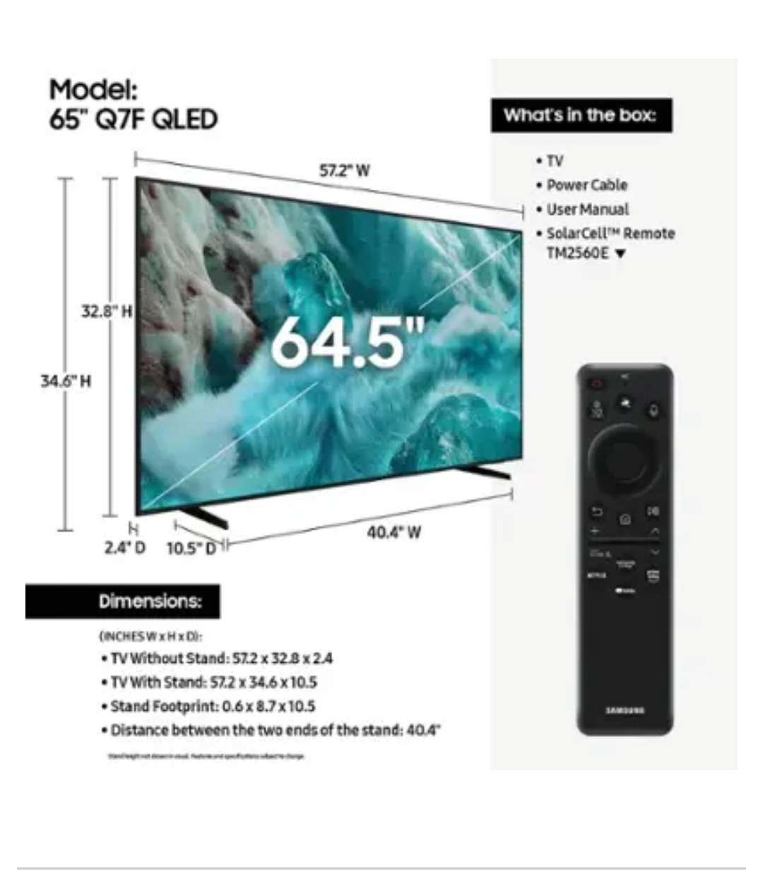Samsung 65" Q7F QLED TV - photo 4