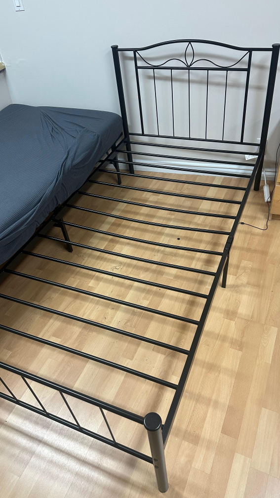 Zinus Black Metal Bed Frame - Twin Size - photo 4