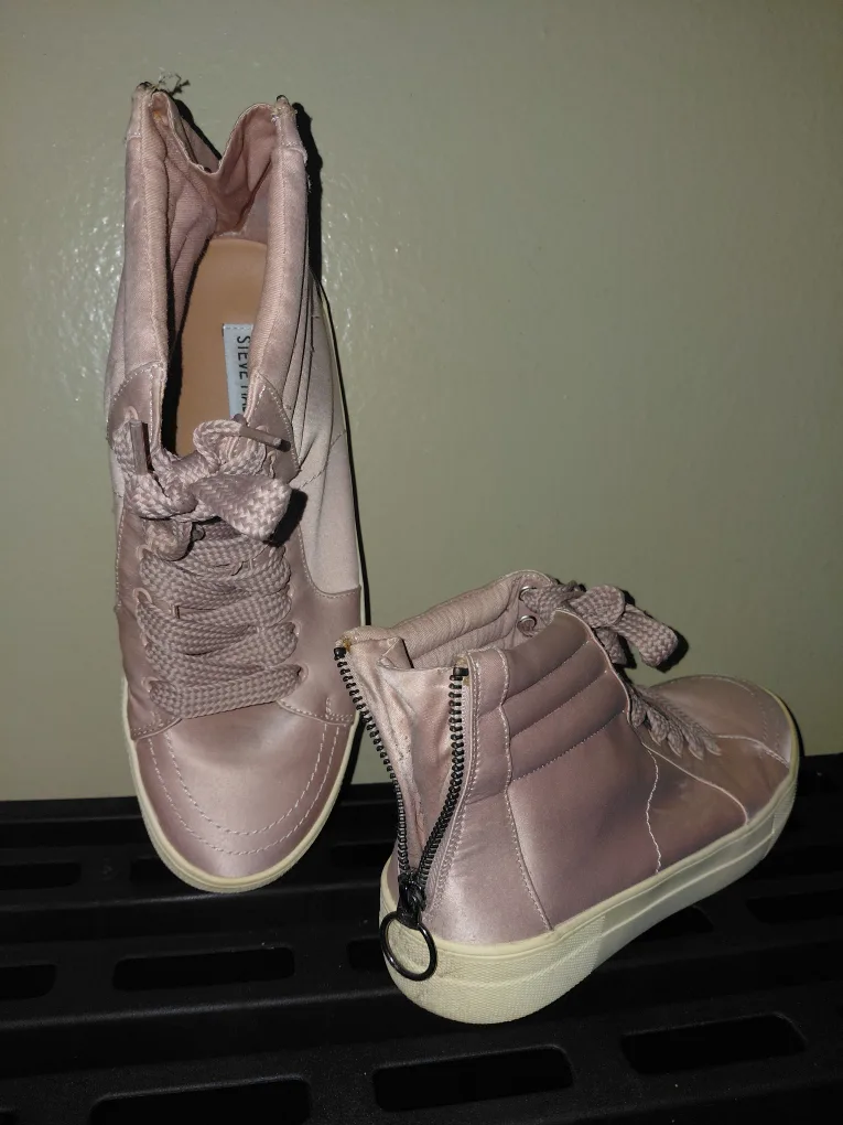 Steve Madden Pink High Top Sneakers thumbnail