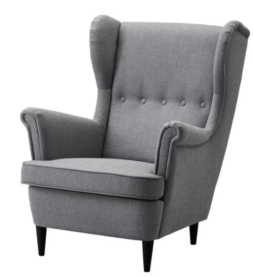 IKEA Strandmon Wing Chair - Grey thumbnail