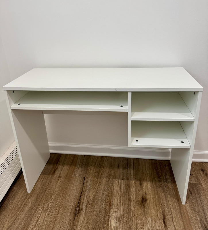 White Desk with Shelves