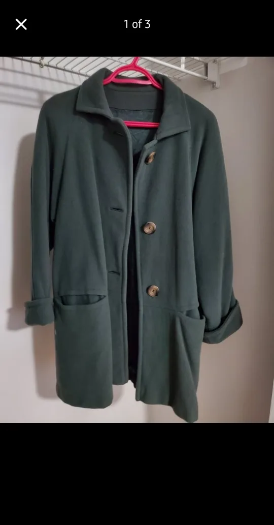 Vintage Lisa Fashion Wool & Cashmere Blend Coat - Size M thumbnail