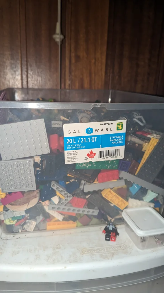 Lego Bulk Lot in Storage Bins image indicator(4)