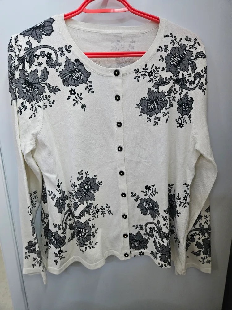 Floral Cardigan - Size Large thumbnail