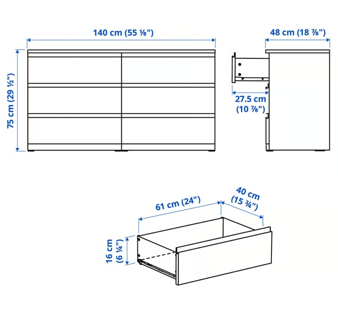 IKEA Hemnes Dresser & Nightstands - photo 2