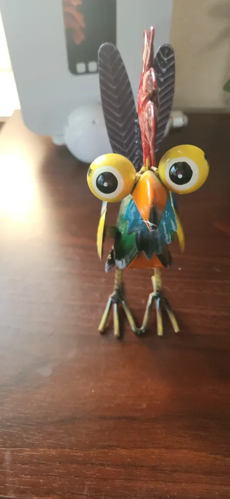 Metal  "Wacky Rooster "Figurine thumbnail