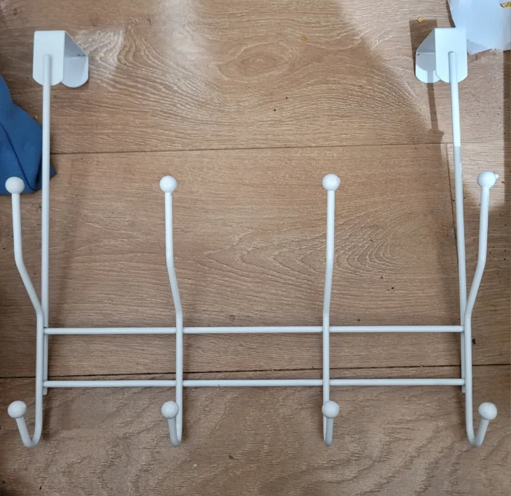 #freecycle White Over-the-Door Hook Rack thumbnail