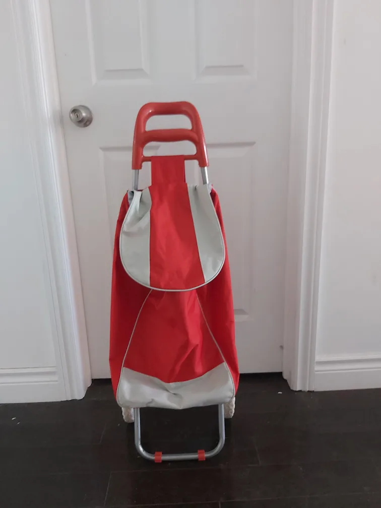 Red Shopping Trolley Cart thumbnail