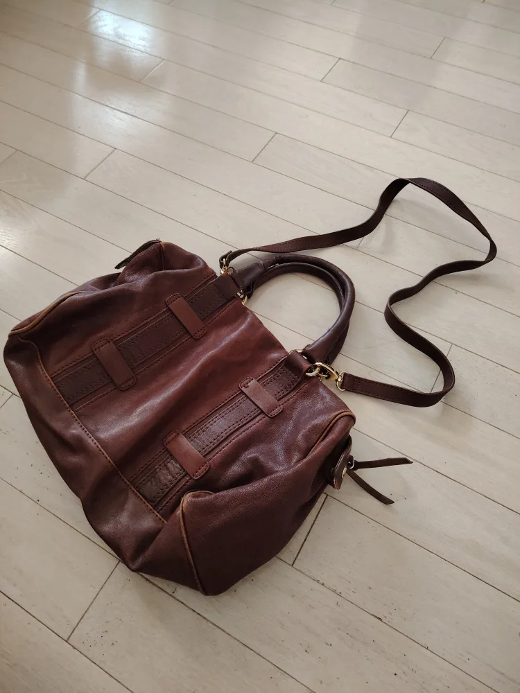 Brown Leather Shoulder Bag image indicator(2)