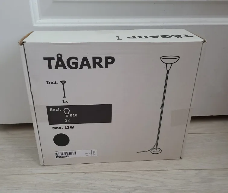 IKEA TÅGARP Floor Uplighter - Black/White (New in box) thumbnail