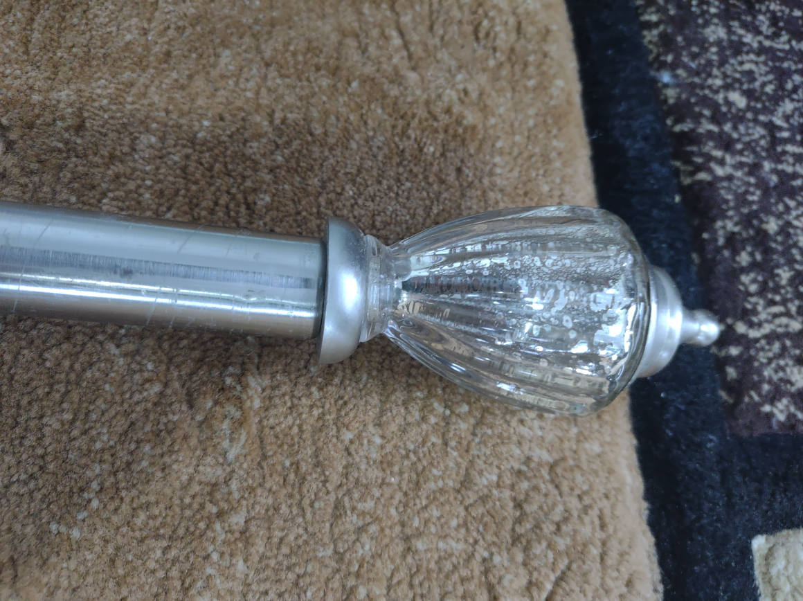 Curtain Rod with Glass Finial🥕 - photo 2