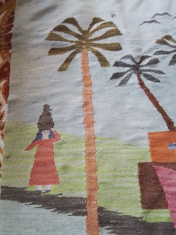 Vintage Egyptian Handwoven Wool Rug - photo 4