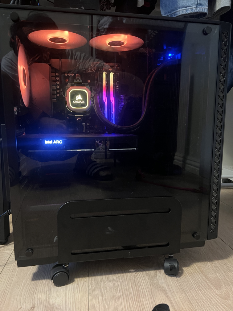 Custom PC with Intel ARC GPU & Corsair Cooling