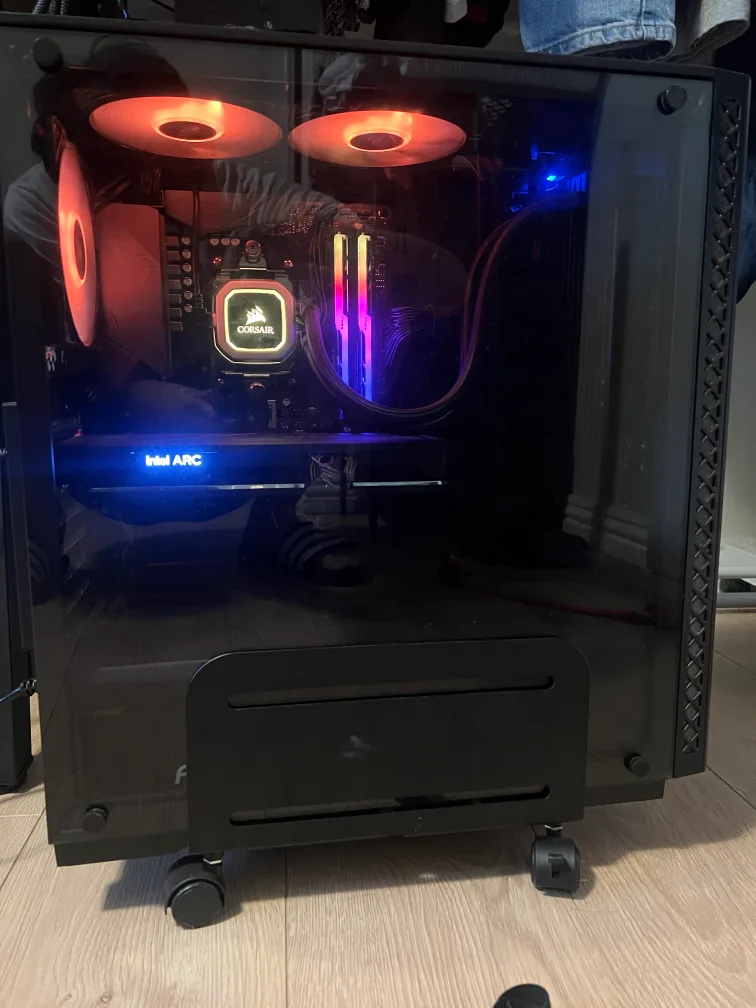 Custom PC with Intel ARC GPU & Corsair Cooling thumbnail