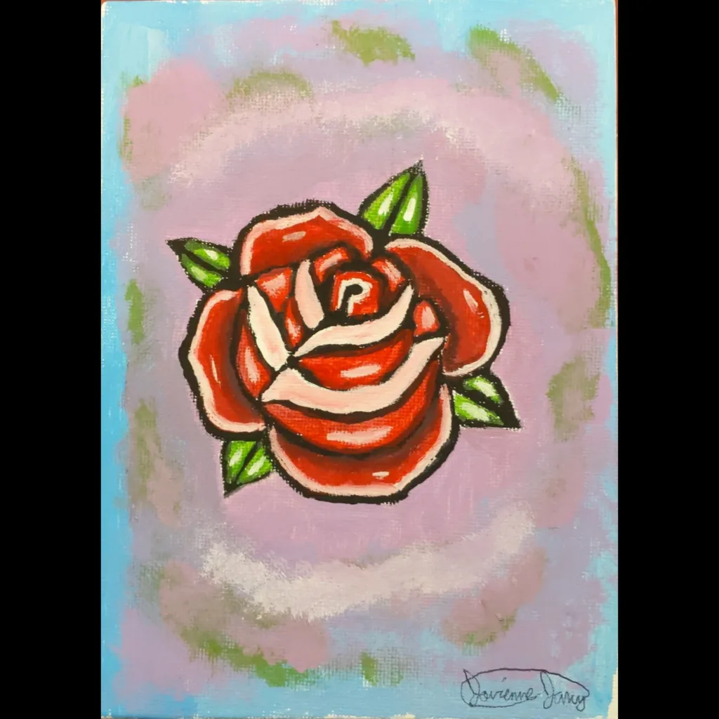original Rose Painting thumbnail