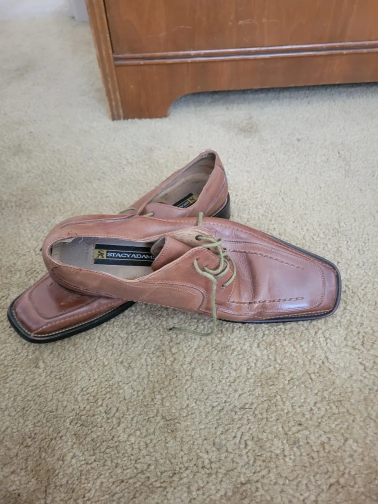 Stacy Adams Leather Dress Shoes - Size 9 thumbnail