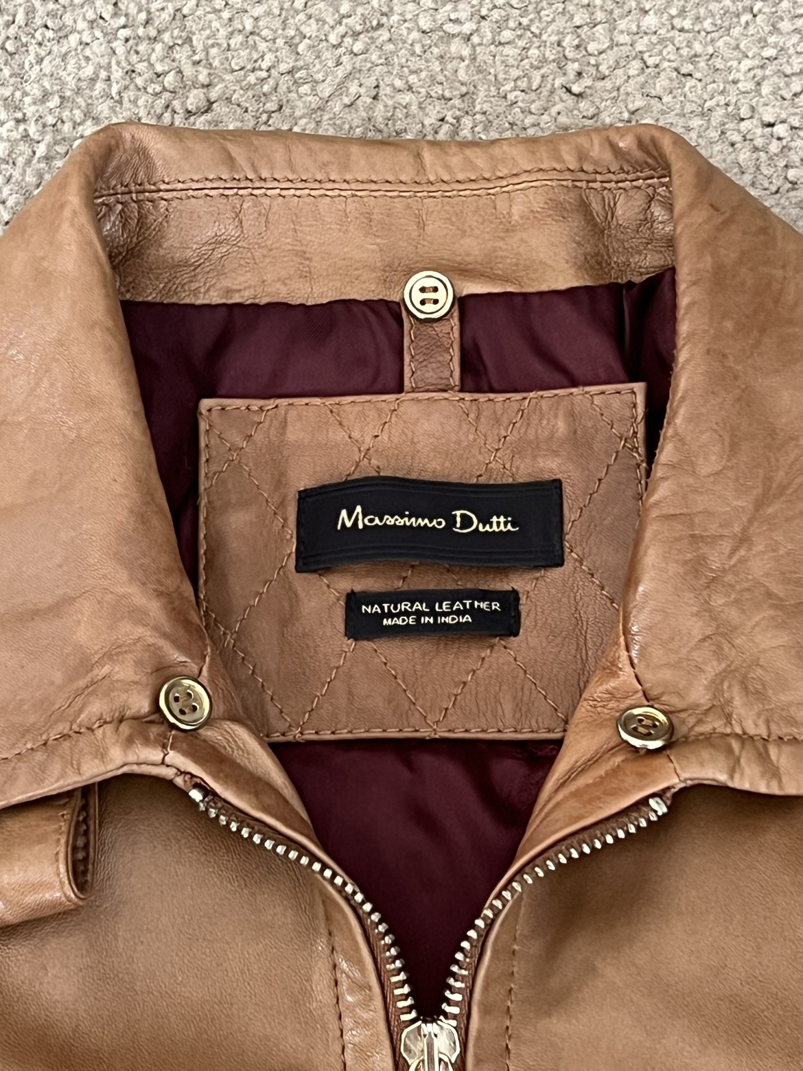 Massimo Dutti Leather Jacket - photo 2