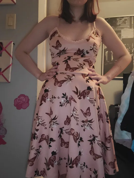 Butterfly Print Dress - Size Small thumbnail