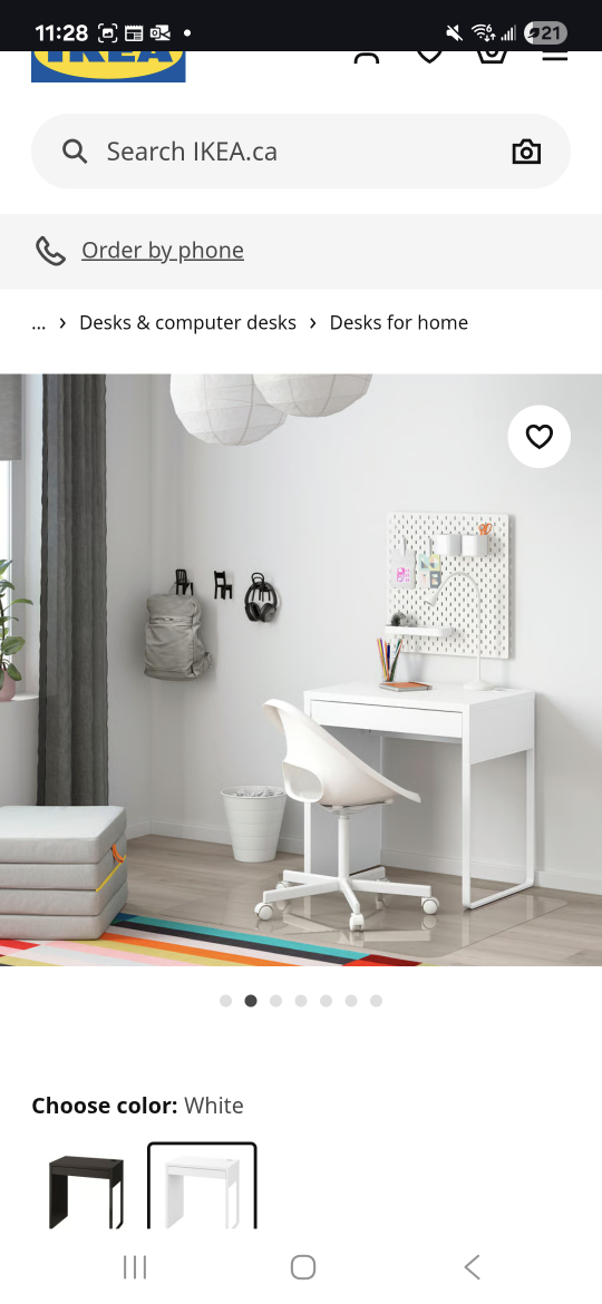 IKEA White Desk - photo 3