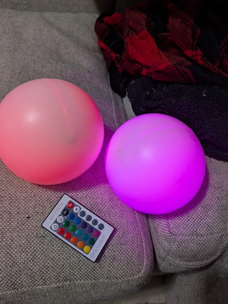 Color changing orb lights pair thumbnail