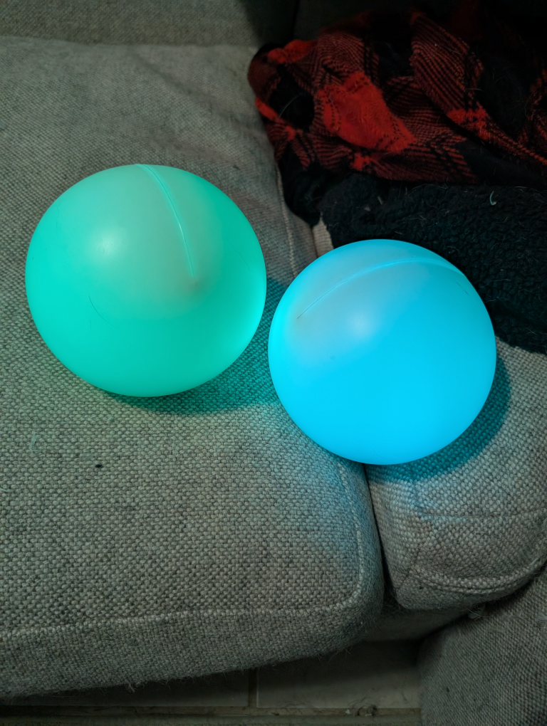 Color changing orb lights pair - photo 2