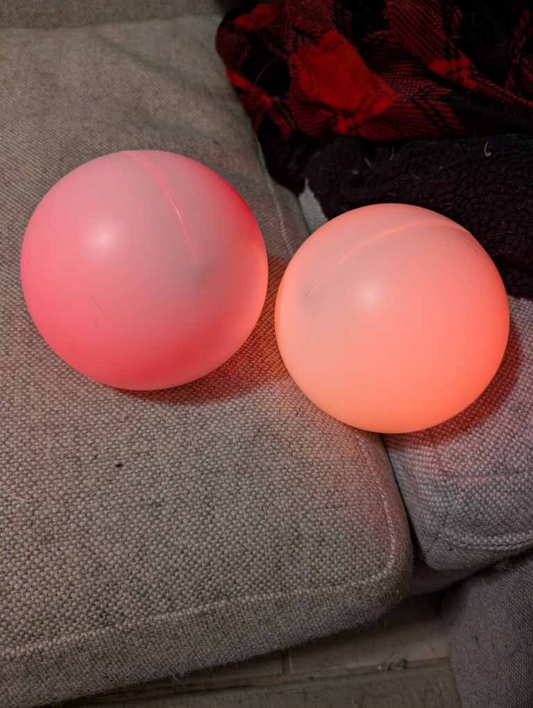 Color changing orb lights pair - photo 3