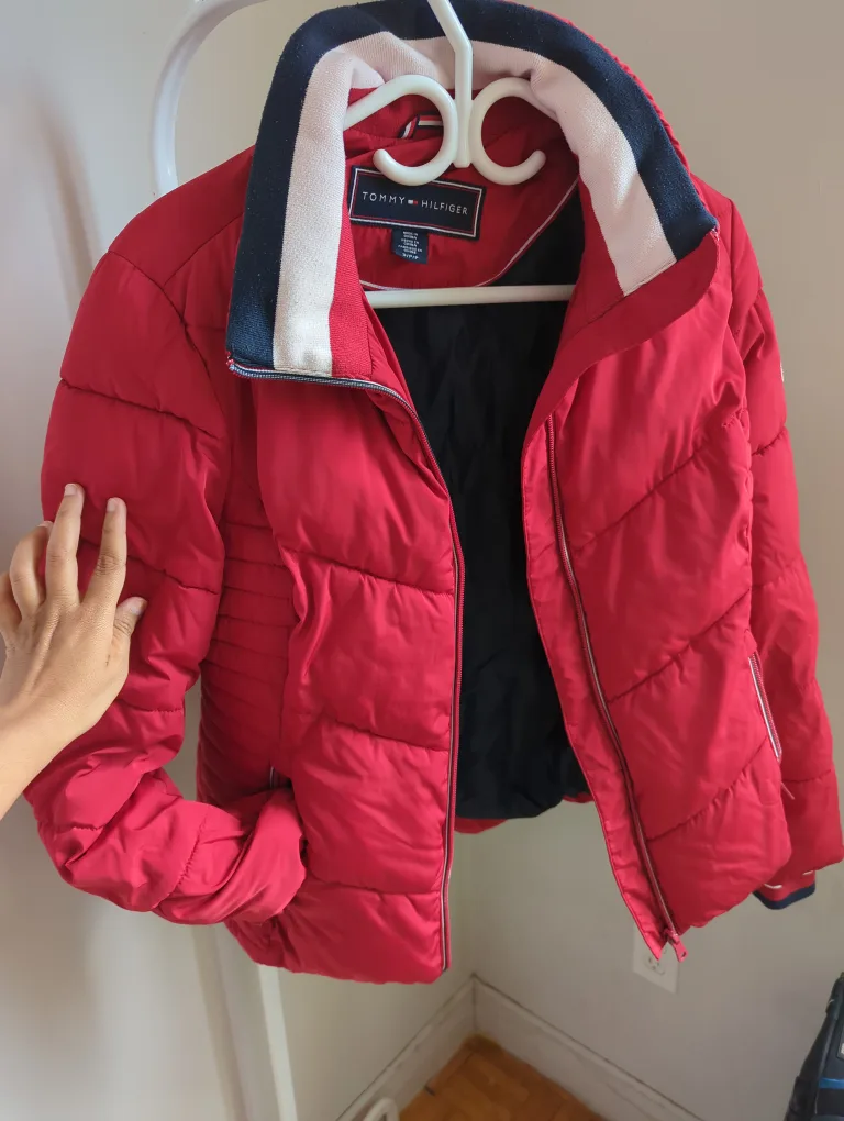 Tommy Hilfiger Red Puffer Jacket image indicator(3)