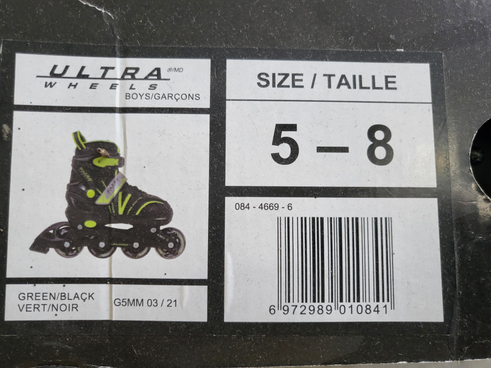 Ultra Wheels Inline Skates, Size 5-8 - photo 4