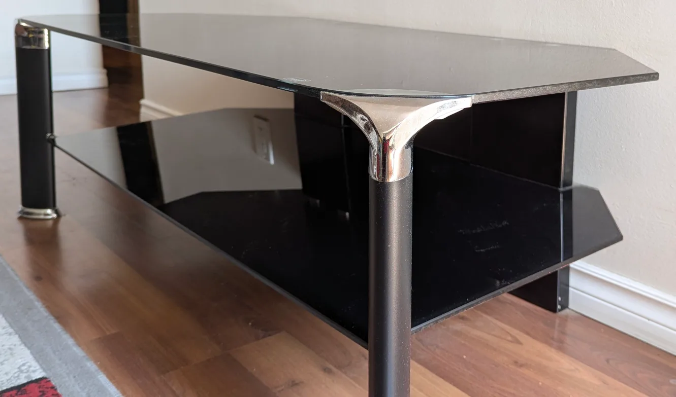 Black Glass TV Stand thumbnail
