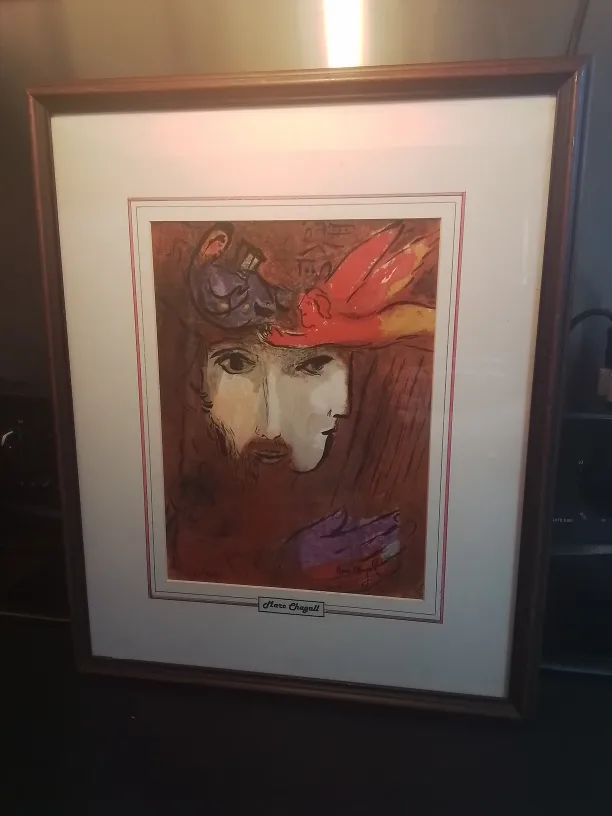 French Litho on Paper Signed Marc Chagall 55/550 thumbnail