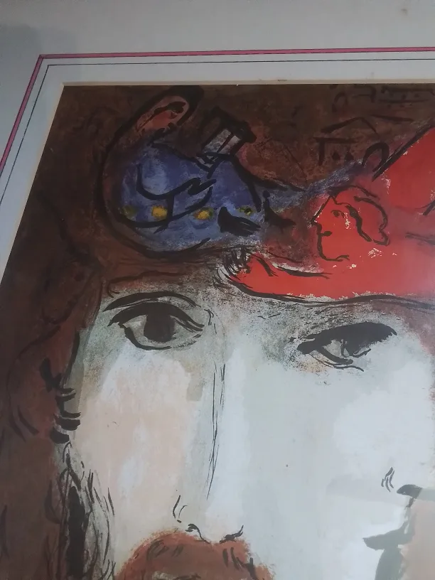 French Litho on Paper Signed Marc Chagall 55/550 image indicator(7)