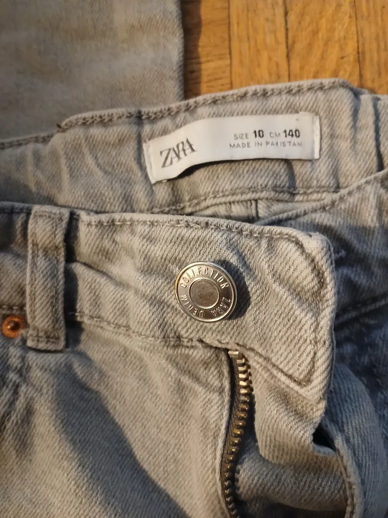 Zara Kids Grey Jeans - Size 10 thumbnail