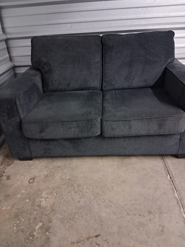 Comfortable Gray Loveseat Sofa