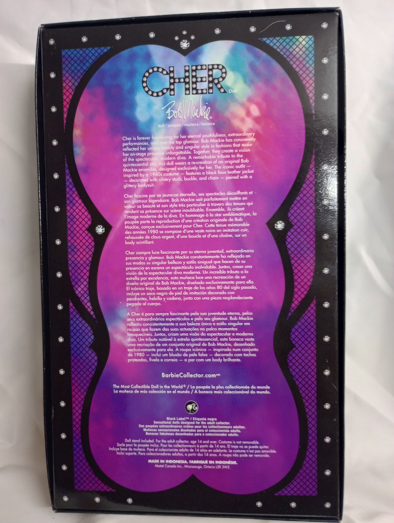 Cher Bob Mackie Barbie Collector Doll Black Label - photo 4