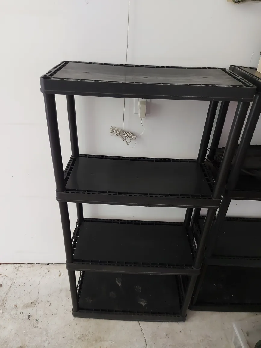 Black Plastic Shelving Unit thumbnail
