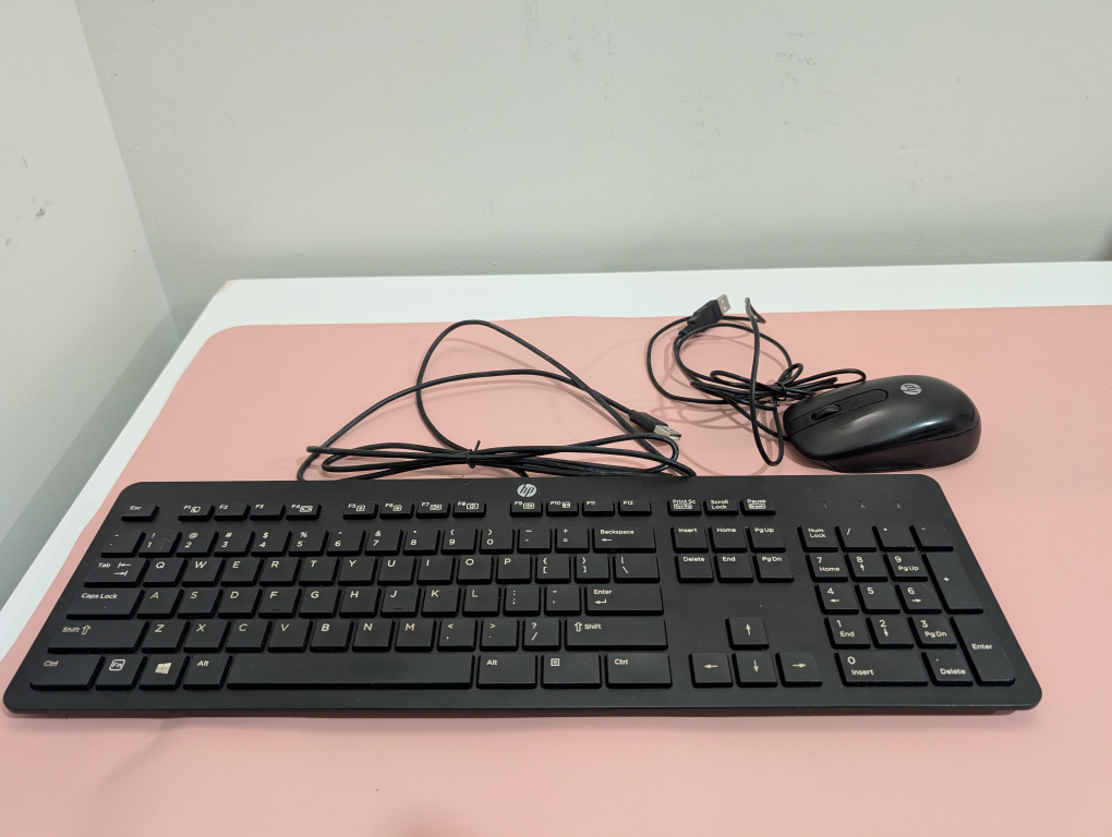 HP Wired Keyboard and Mouse Combo - Black