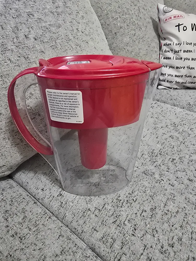 Brita Water Filter Pitcher - Red thumbnail