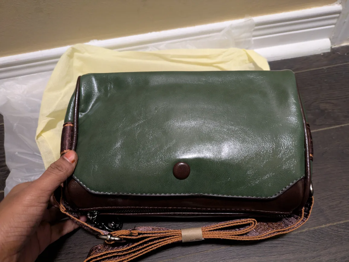 brand new green stylish women hand bag image indicator(5)